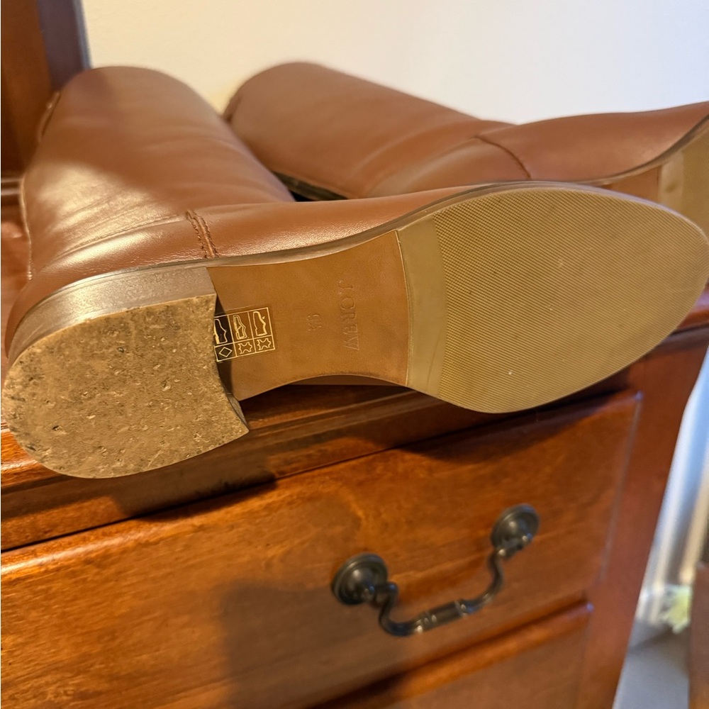 J. Crew Brown Leather Winter Boots - Picture 3 of 6